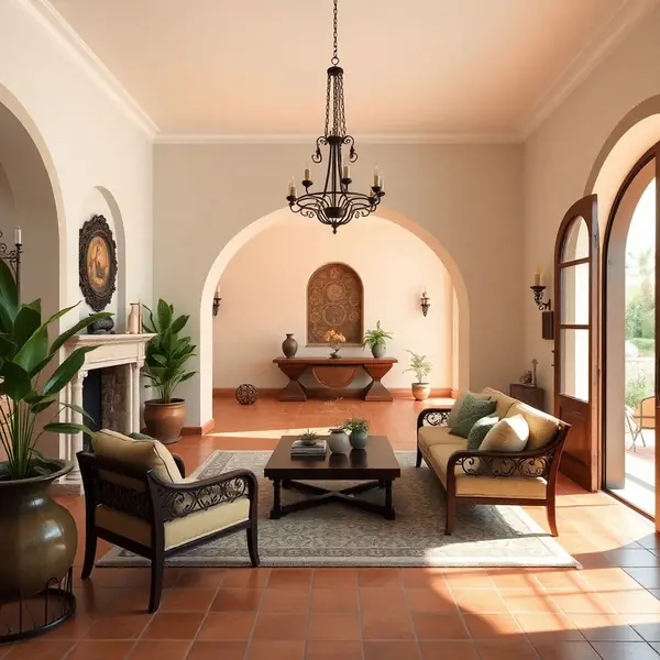 AI interior design Mediterranean style room